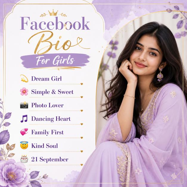 Cute & Attitude Facebook Bio For Girls
