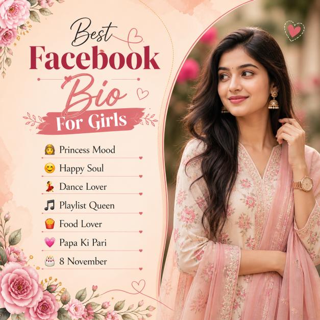 Cute & Attitude Facebook Bio For Girls