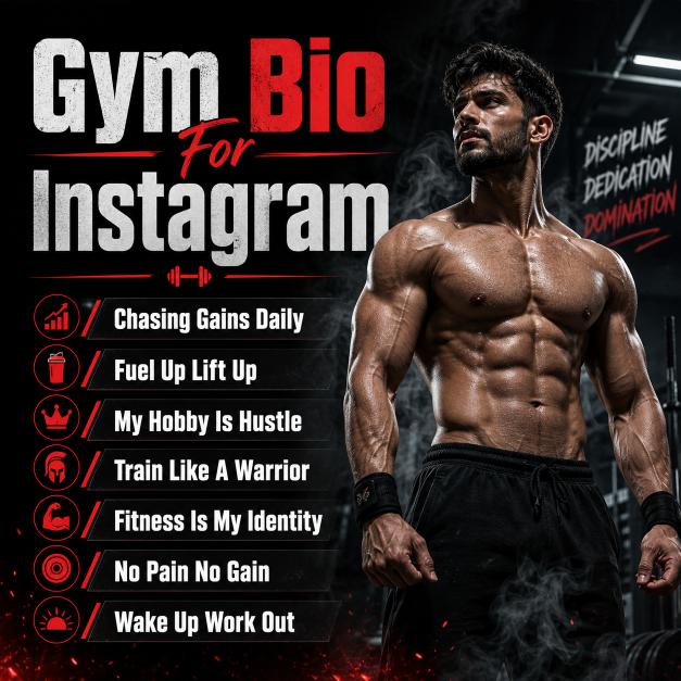 Gym Bio For Instagram & Fitness Bio