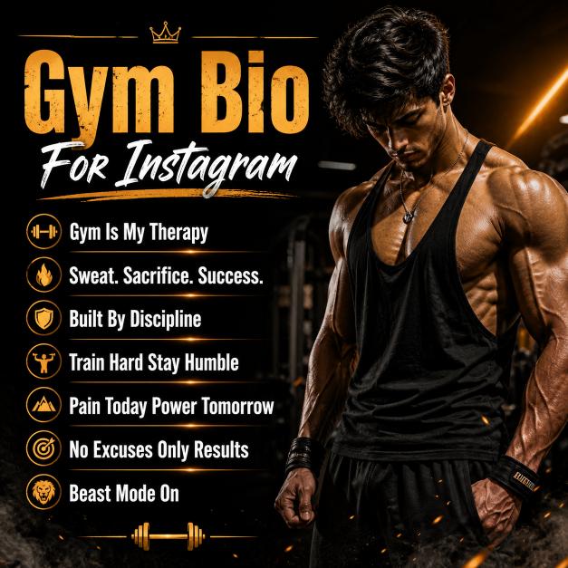 Gym Bio For Instagram & Fitness Bio