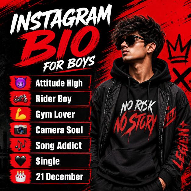 Instagram Bio for Boys: 1100+ Unique, Attitude, and Trendy Bio Ideas