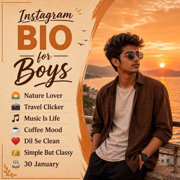 Instagram Bio for Boys: 1100+ Unique, Attitude, and Trendy Bio Ideas