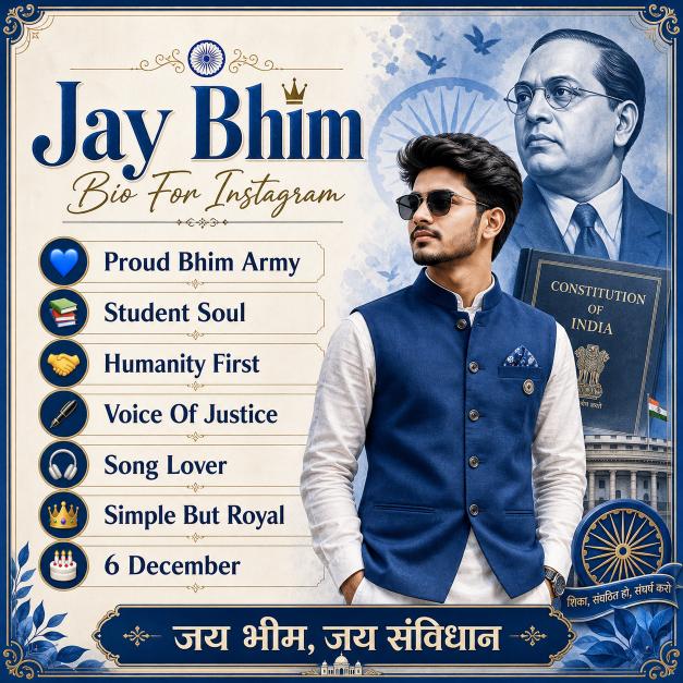 Jay Bhim Bio For Instagram