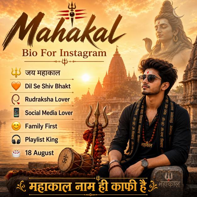 Latest Mahakal Bio For Instagram: 200+ Stylish Mahakal Instagram bio