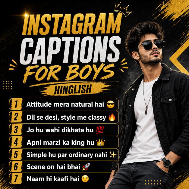 Instagram Captions For Boys - Killer Attitude Captions